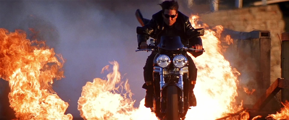 Tom Cruise riding the Speed Triple in MI:2
